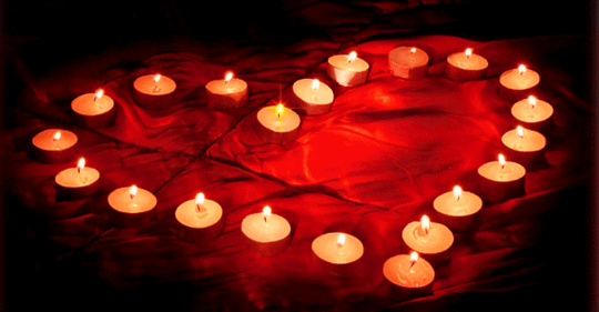 Imágenes de corazón y velas
